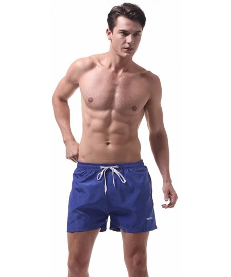 Trunks Swimming Trunks Shorts for Men- Mens Beach Shorts Quick Dry Shorts Watershort Casual Athletic Shorts with Pockets - Bl...