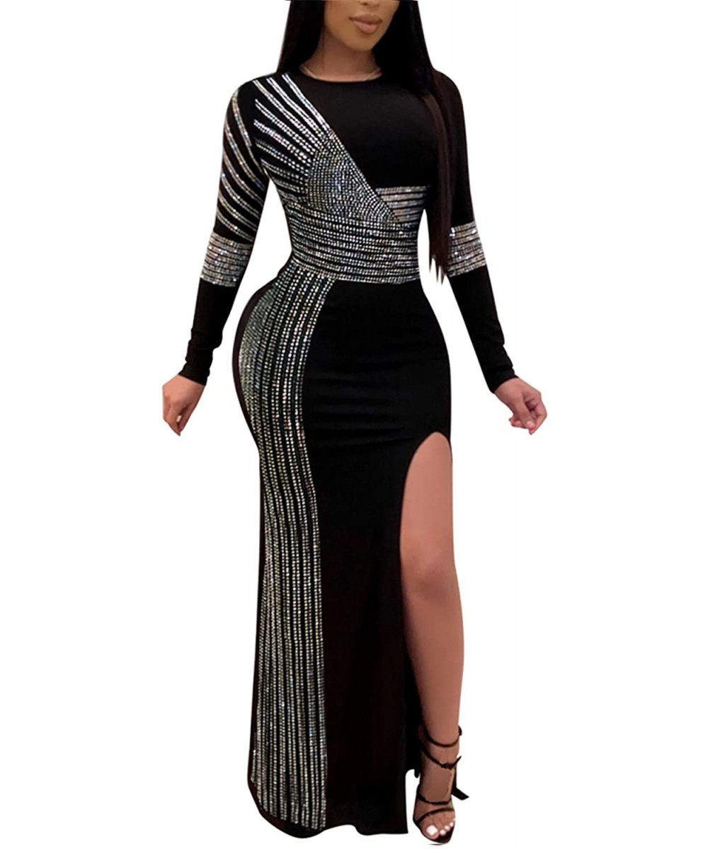 Cover-Ups Women's Sexy Three Pieces Skirt Sets Mesh See Through Beach Dress High Split Dresses Outfits - 8882-black - CU194N4...