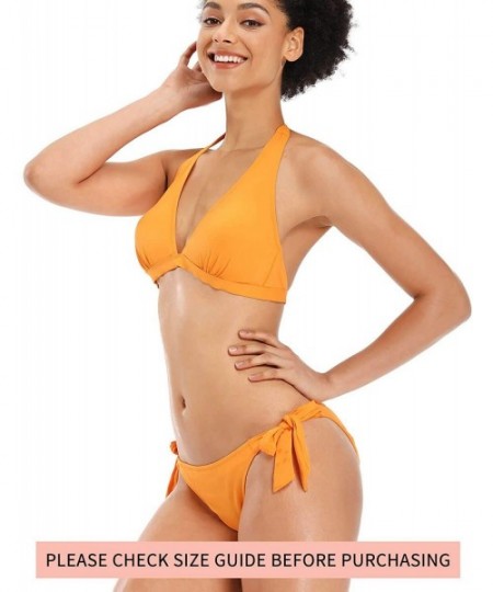 Sets Womens Bikini Swimsuits - Bikinis for Women - Swimsuits for Women - Flame Orange - CA193IC58TW