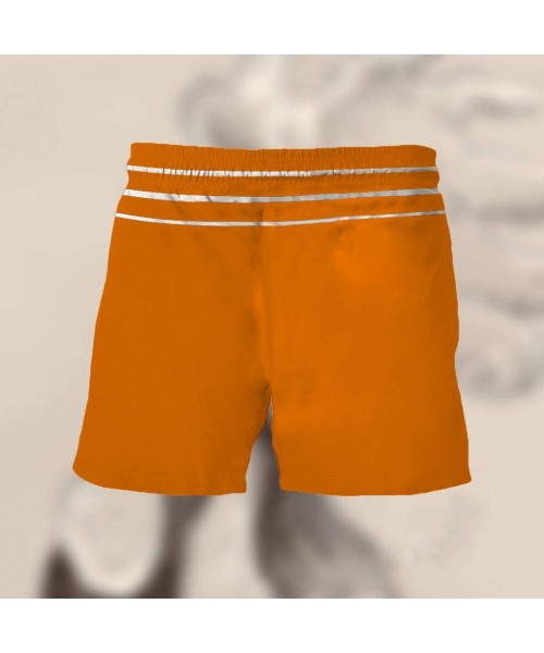 Board Shorts Stop Staring at My Cock Print Funny Boxer Shorts Pockets Drawstring Cool Beach Shorts Pajamas for Men - Orange -...