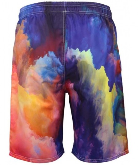 Board Shorts Men's Summer Fashion 3D Printed Shorts Recreational Sports Beach Pants - 04 Multicolor - CS18SS9D7XC