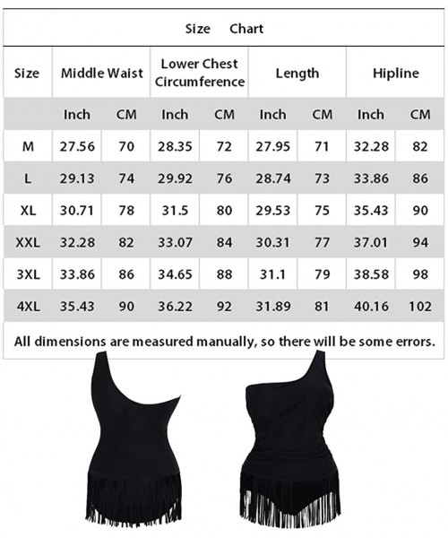 One-Pieces Women's One Piece Swimwear Athletic Resistant Swimsuits Bathing Suits Swimsuits Swimwear - Single Shoulder Black -...