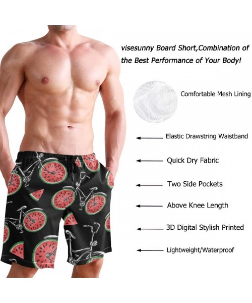 Trunks Fashion Mens Swim Trunks Cool Quick Dry Board Shorts Bathing Suit with Side Pockets - Multi16 - CH18RSAOQMI