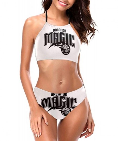 Sets Los-Angeles-Lakers Women's Sling- Sexy Backless Swimsuit Two Piece Bikini Set - Black20 - CH1972SYWEY