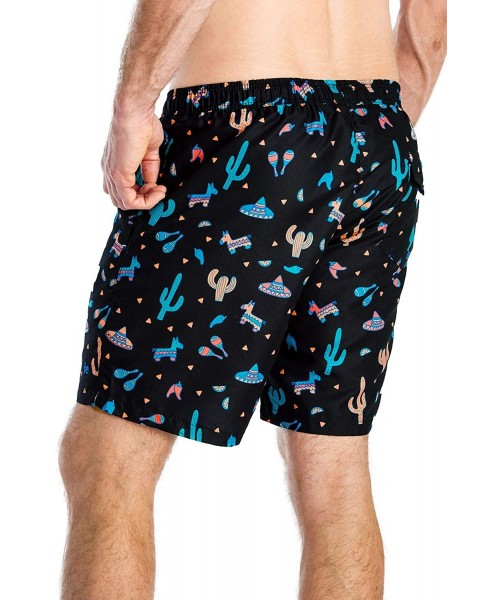 Board Shorts Men's Bright Swim Trunks for Spring Break and Summer - Board Shorts for Guys - Blackfiesta - CP18OTHOZUX