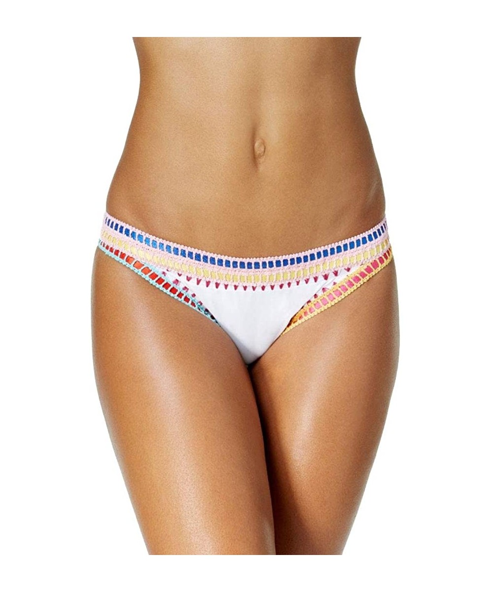 Tankinis Be Weave It Cheeky Bikini Bottoms Whit - C818GZMRD4Y