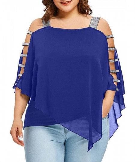 Rash Guards Casual Tops- Women Plus Size Empire Waist Raglan Sleeve Shirt Blouse Tunic Tops Tee - Gray2 - CR18T0RWSX2