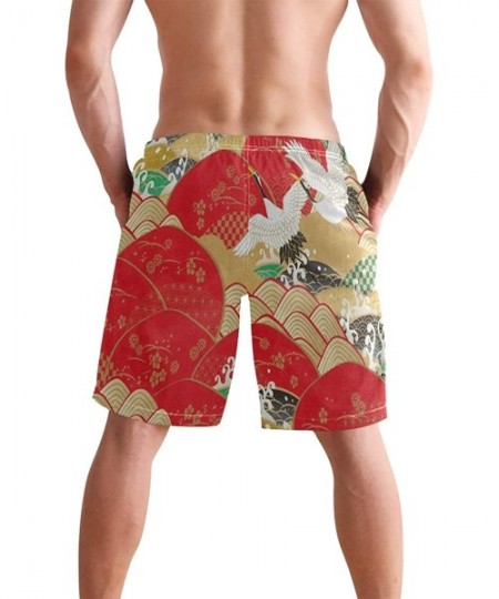 Board Shorts Mens Swim Trunks-Hummingbird Beach Board Shorts with Pockets Casual Athletic Short - Picture3 - CK18TH69MII