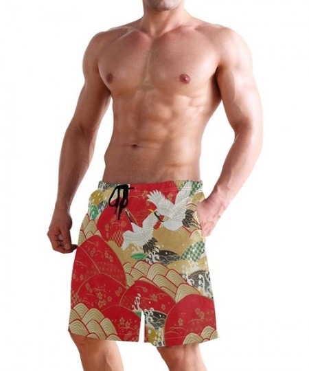 Board Shorts Mens Swim Trunks-Hummingbird Beach Board Shorts with Pockets Casual Athletic Short - Picture3 - CK18TH69MII