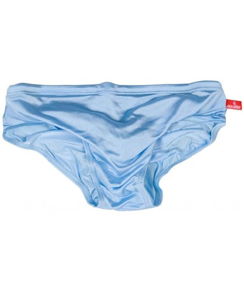 Briefs Men's Sexy Solid Color Beach Swimwear- Breathable Quick Dry Sport Shorts Swim Briefs - Light Blue - CI194EACOZZ