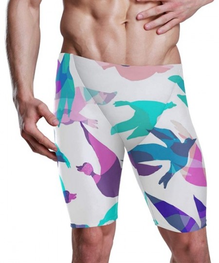 Racing Birds Silhouette Colorful Men's Jammer Swimsuit Athletic Durable 2020182 - 2020183 - CA18T44QGX3