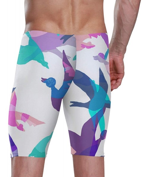 Racing Birds Silhouette Colorful Men's Jammer Swimsuit Athletic Durable 2020182 - 2020183 - CA18T44QGX3