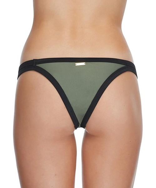 Bottoms Women's Fiji Low Rise Cheeky Bikini Bottom Swimsuit - Seaway Agave - CA17Z4GGEEC