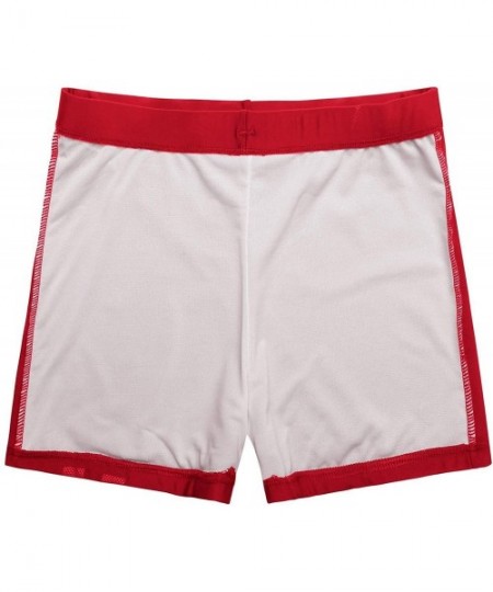 Briefs Mens Swimwear Sports Shorts Swim Trunks - Swim Red - CM1979IT863