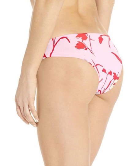 Bottoms Women's Cheeky Coverage Bikini Bottom - Spirits Red Floral - CD18YH8KZ6Z