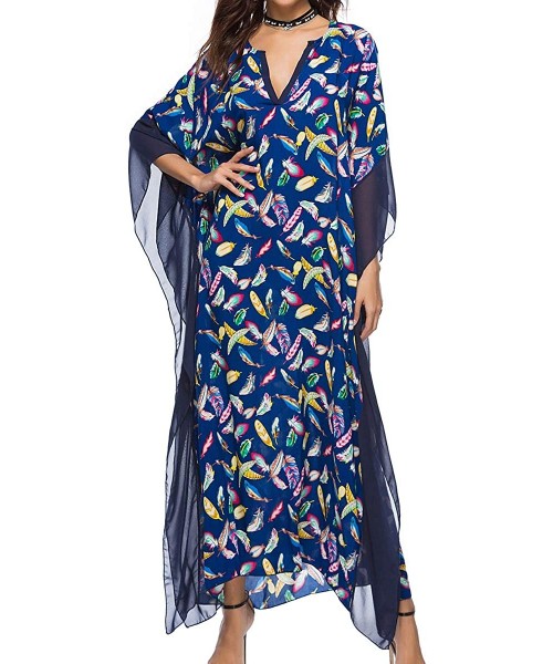 Cover-Ups Kaftan Dresses for Women Plus Size Maxi Dress Long Beach Cover Up Tunic - L27851 - CA198DIA9MD