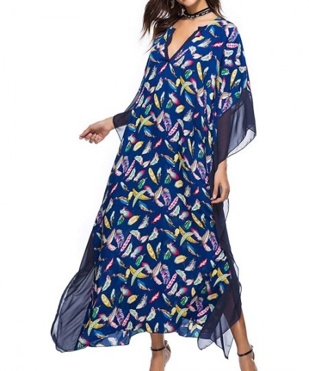 Cover-Ups Kaftan Dresses for Women Plus Size Maxi Dress Long Beach Cover Up Tunic - L27851 - CA198DIA9MD