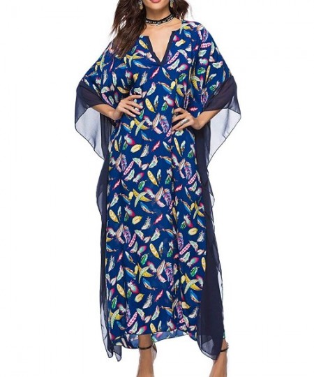 Cover-Ups Kaftan Dresses for Women Plus Size Maxi Dress Long Beach Cover Up Tunic - L27851 - CA198DIA9MD