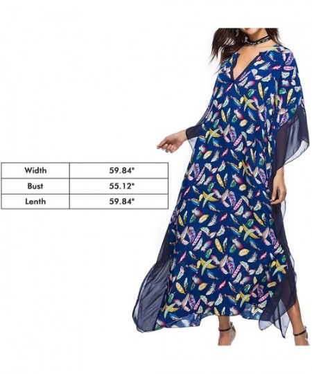 Cover-Ups Kaftan Dresses for Women Plus Size Maxi Dress Long Beach Cover Up Tunic - L27851 - CA198DIA9MD