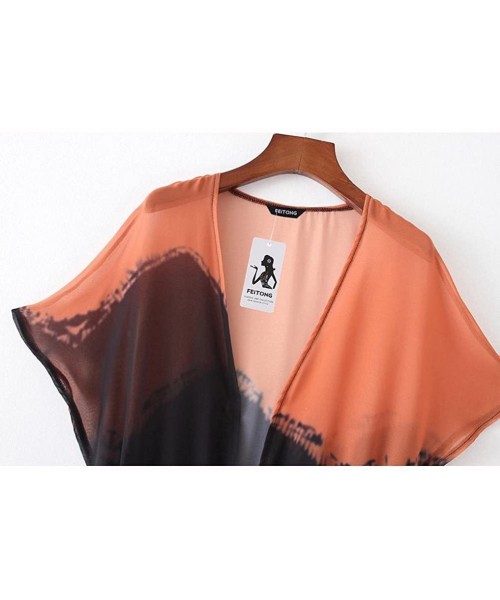 Cover-Ups Women Coverup- Summer Chiffon Shawl Kimono Cardigan Beach Cover up - CV182LTERYS