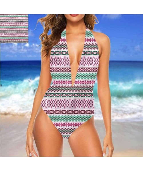 Cover-Ups Beach Swimwear Bathing Suit- Hippie Ombre Boho Complexion - Multi 13 - C719CAOZCH3