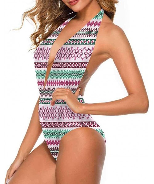 Cover-Ups Beach Swimwear Bathing Suit- Hippie Ombre Boho Complexion - Multi 13 - C719CAOZCH3