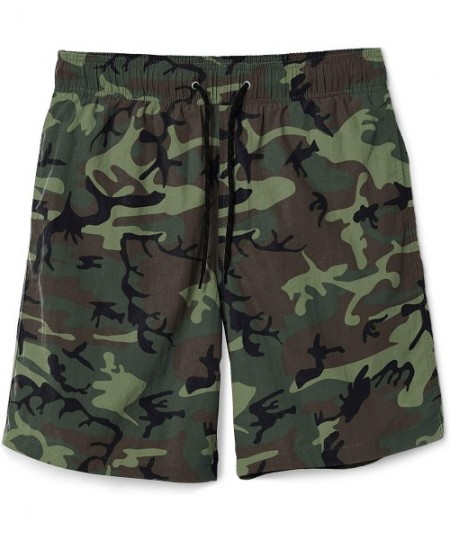 Board Shorts Men's Swim Trunks Board Shorts Quick Dry Swim Shorts with Pockets Bathing Suit for Men - Camo - CO19D65TNGU