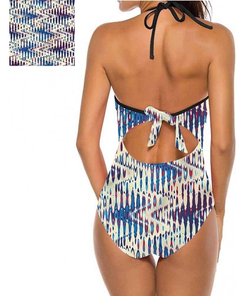 Bottoms Halter Swimsuits Jean Pattern on Denim Color Make You Feel Fun and Sexy - Multi 15 - CH190X2R2WE