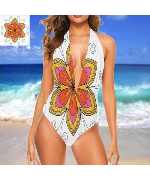 Cover-Ups Triangle Bikini Sets Flower Motifs Comfortable- Cute and Sexy - Multi 22 - CV19CA7NQWR