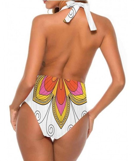 Cover-Ups Triangle Bikini Sets Flower Motifs Comfortable- Cute and Sexy - Multi 22 - CV19CA7NQWR