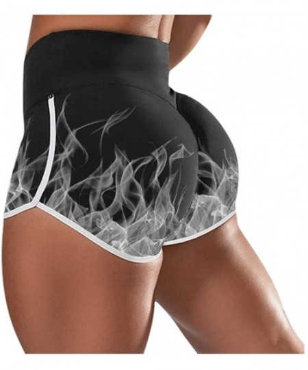 Cover-Ups Women Basic Slip Shorts Compression Workout Leggings Yoga Shorts Capris - 005 Gray - CT190OYAHX5