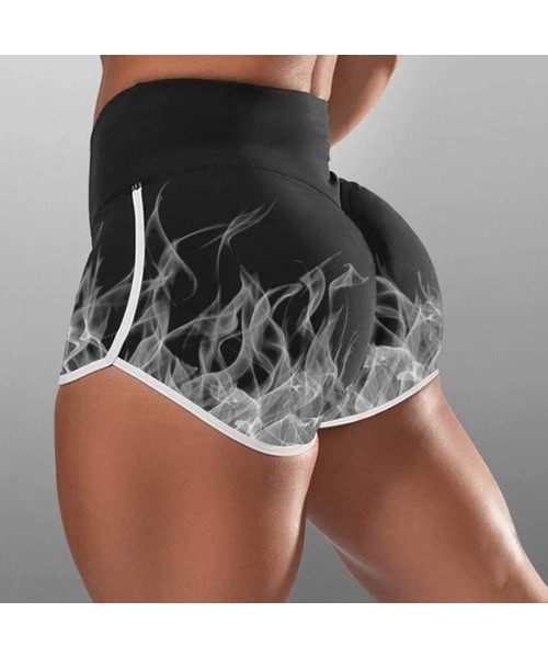 Cover-Ups Women Basic Slip Shorts Compression Workout Leggings Yoga Shorts Capris - 005 Gray - CT190OYAHX5