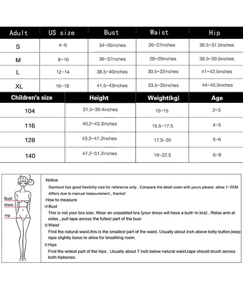 Sets Girls Swimsuit for Women Two Pieces Bathing Suit High Waist Family Matching Swimwear Baby Girl Bikini Sets - Blue - CX18...