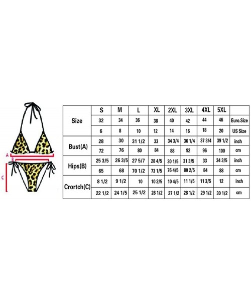 Sets Ethnic Tribal Boho Two Piece Bikini Swimsuit Swimwear for Women Girls Beachwear(S-5XL) - Multi 6 - CE18ECWQ4XM