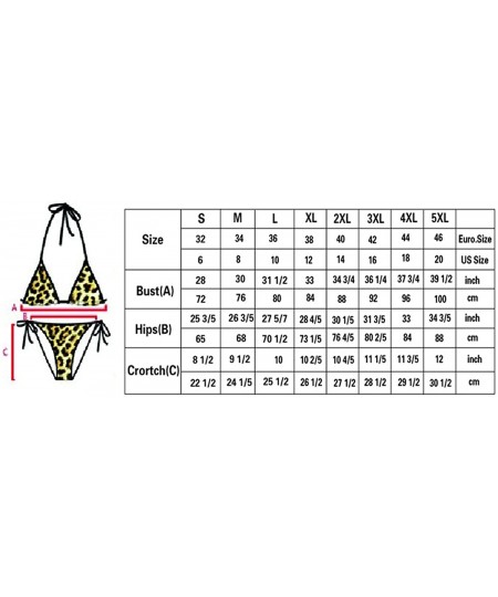 Sets Ethnic Tribal Boho Two Piece Bikini Swimsuit Swimwear for Women Girls Beachwear(S-5XL) - Multi 6 - CE18ECWQ4XM