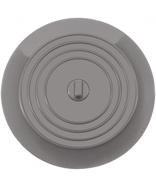 Tankinis Round Silicone Pool Food Grade Universal Bathtub Floor Drain Cover Sink Plug - Gray - CK192UUTI6Q