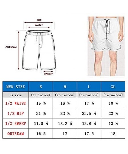 Board Shorts Mens Swim Trunks Summer Cool Quick Dry Board Shorts with Mesh Lining - Romanian Flag - CR18QZ2YW7Q