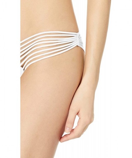 Tankinis White Cosita Buena Strappy Brazilian Ruched Back Bottom - CA12NUVUPFA