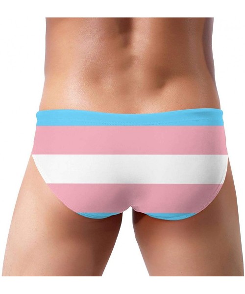 Briefs Puerto Rican Flag Men Briefs Bikini Swimwear Low Rise Swimsuit with Drawstring - 2 - C219DIE8I26