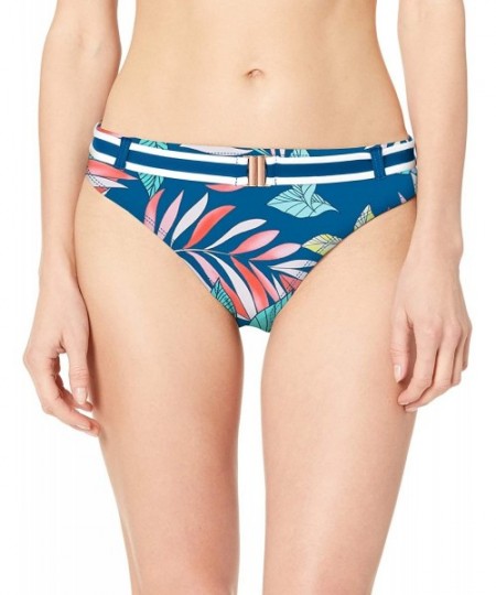 Tankinis Women's Zuma Belted Hipster Bikini Bottom Swimsuit - Pacific Oasis - CL18QCHQ2LC