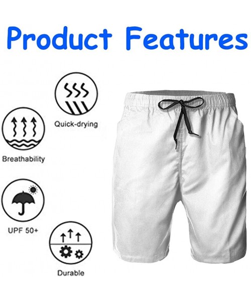 Board Shorts Men Fashion Swim Trunks Quick Dry Bathing Suits Board Shorts with Pocket - Dolphins Jump Ocean Sunset Marine Ani...