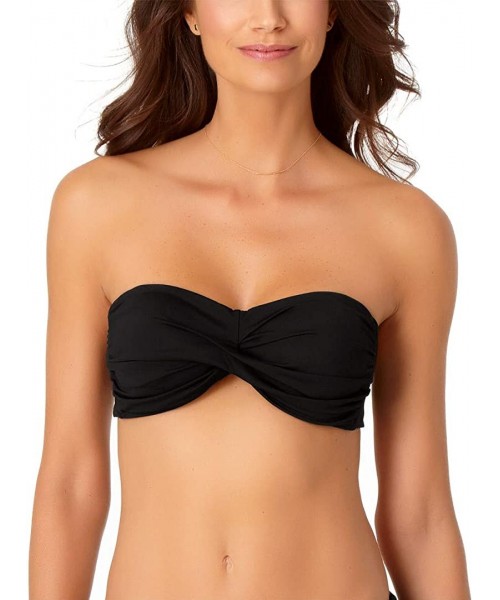 Tops Twist Bandeau Bra - Black - CX192L09ND2