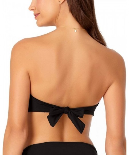 Tops Twist Bandeau Bra - Black - CX192L09ND2