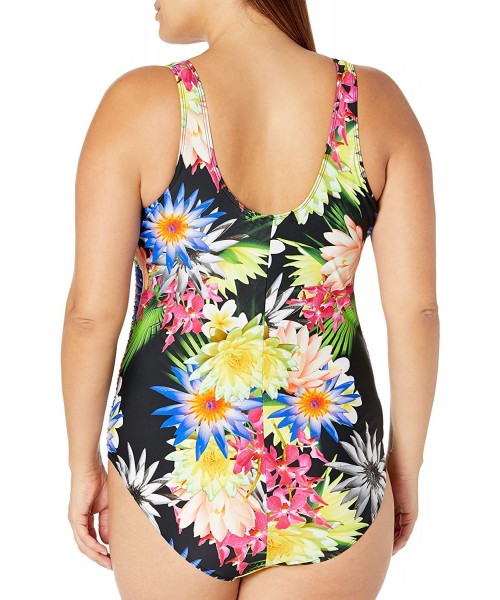 One-Pieces Women's Swim One Piece - Black Multi - C718Q9AIX6K