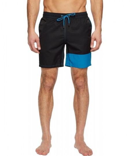 Trunks Men's Dale Solid Swim Trunks- Black- S - CZ185IMZ33Q