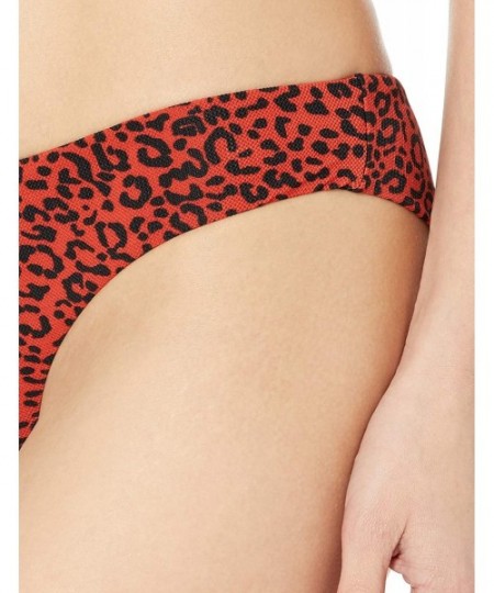 Tankinis Women's on The Spot Cheekini Bikini Bottom - Burnt Red - CW18KEM79I0