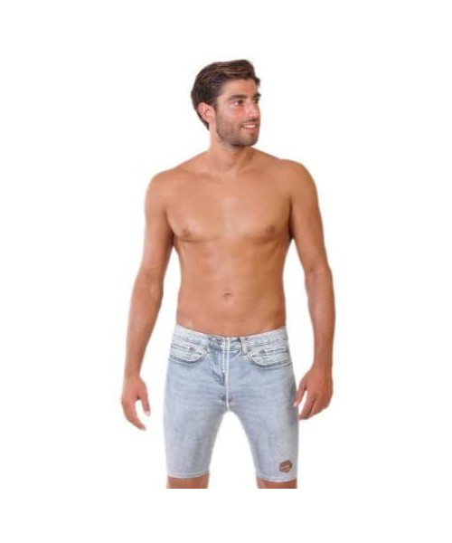 Racing Swim Denim Men's Athletic Swimwear | Swim Jammers for Men - CH18ZTA26OU