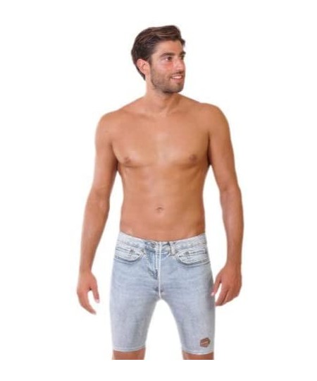 Racing Swim Denim Men's Athletic Swimwear | Swim Jammers for Men - CH18ZTA26OU