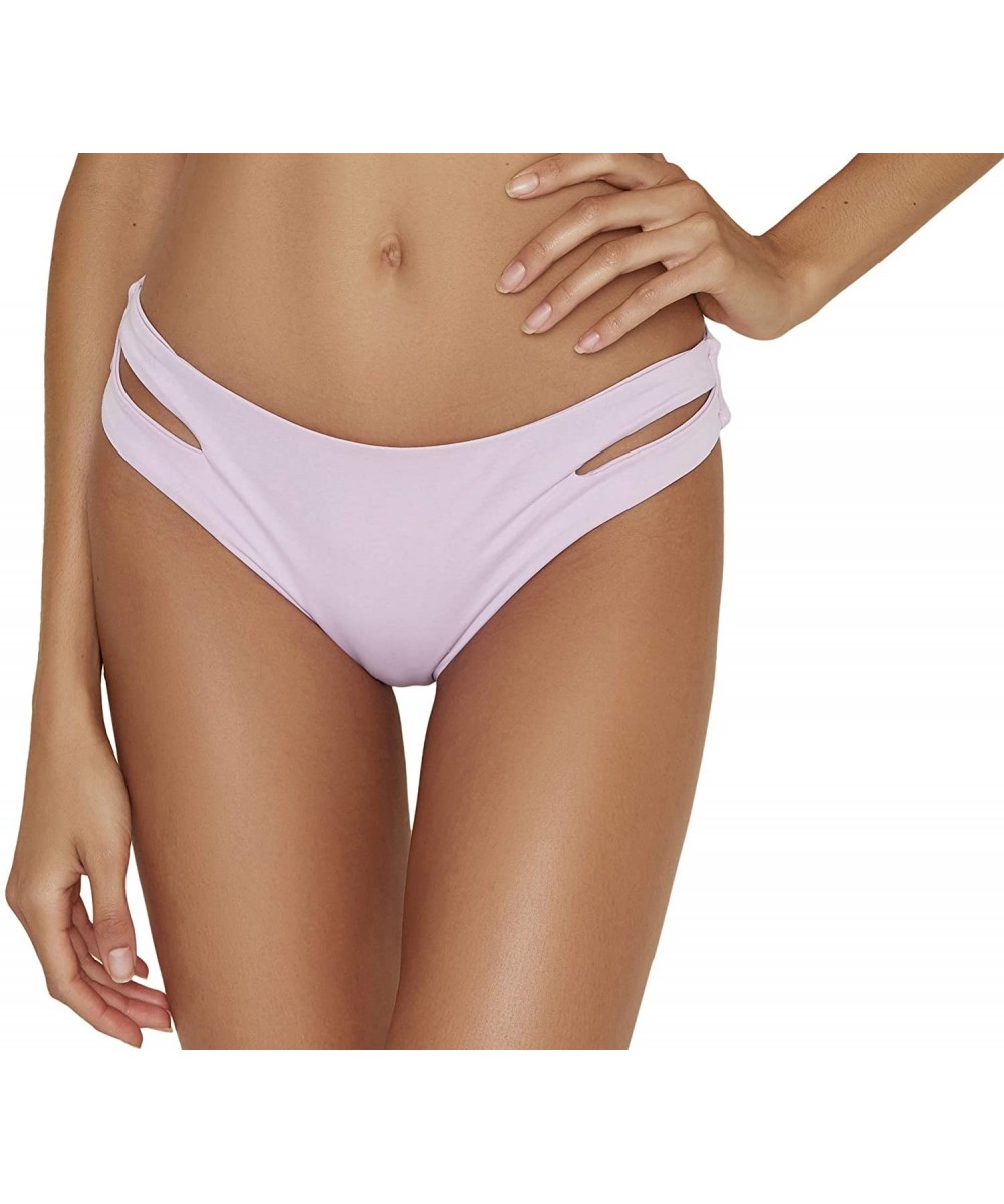 Bottoms Women's Seamless Cutout Moderate Coverage Bottom - Lilac - C018SU3G5XX