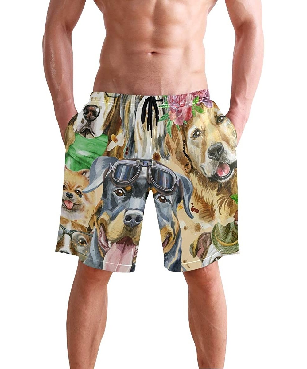 Board Shorts Men's Swim Trunks Quick Dry Beach Shorts-Boardshort with Pocket and Mesh Lining - Color11 - CH196GRTMK8